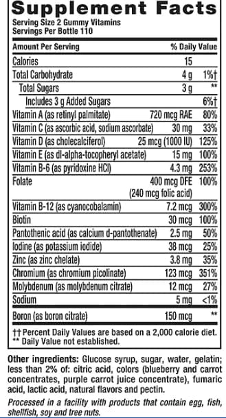 Generic Vitafusion Men's Multivitamin Gummies (220 ct.)