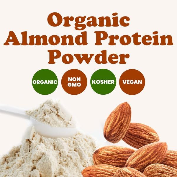 Food to Live Organic Almond Protein Powder 1 Pound – Single Ingredient Non-GMO No Added Sugar Vegan Kosher Bulk