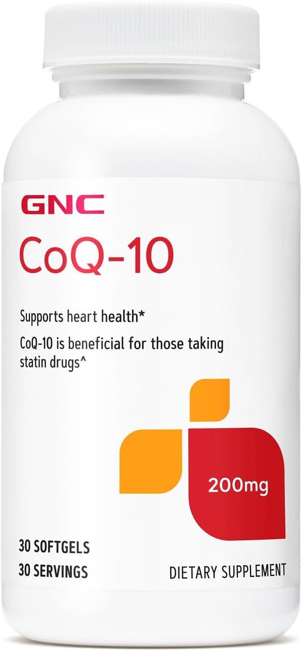 GNC CoQ10 200mg Supplement Supports Heart Health