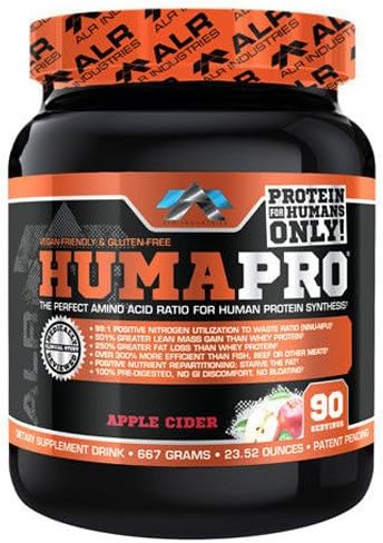 Humapro  Protein Matrix Formulated for Humans Waste Less. Gain Lean Muscle Apple Cider -  667g(23.52 oz)