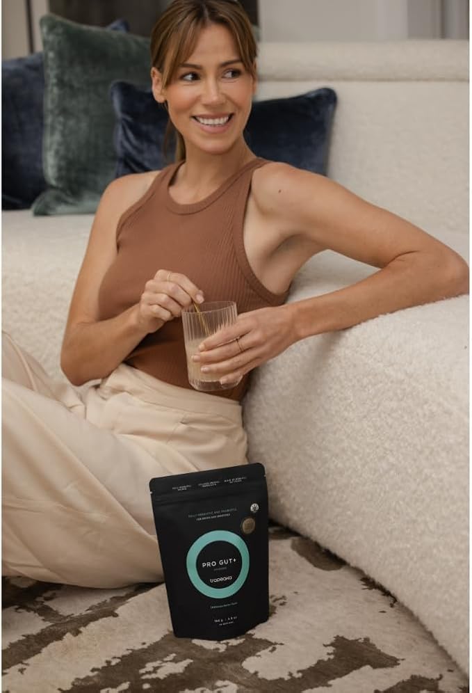 Tropeaka Pro Gut+ - Wholefood Probiotic &amp Prebiotic Powder Supplement Digestive Support &amp Gut Health Natural Ingredients Gluten Free Dairy Free Non-GMO - 5.9oz