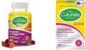 Culturelle Daily Probiotic for Kids + Veggie Fiber Gummies (Ages 3+) - 60 Count - Digestive Health &amp Women’s 4-in-1 Daily Probiotic Supplements for Women - Supports Vaginal Health