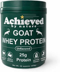 Nature's Diet Achieved Unflavored Instantized Goat Whey Protein Powder from Grass Fed Pasture Raised Goats On Wisconsin Family Farms - 25g Protein per Serving | 20 Servings
