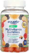Equate Adult Multivitamin Gummies for Immune Support Mixed Berry Orange &amp Peach Flavors 150 Count