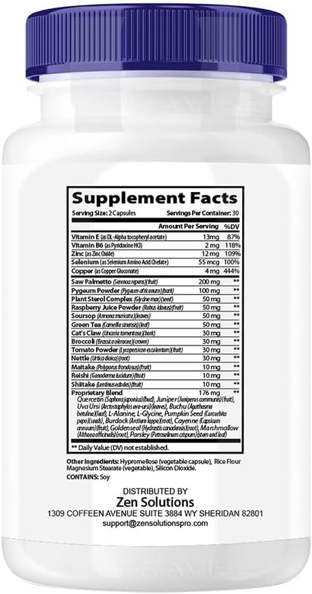 (3 Pack) Prosta Help Prostahelp Supplement Prosta Help Pills Prostahelp Capsules