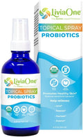 LiviaOne USDA Organic Topical Probiotics for Skin Health | Lactobacillus Acidophilus Probiotic | Gut Health &amp Immune Support Supplement | Vegan | Non-GMO | Gluten Free | 4 Fl Oz