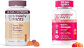SmartyPants Women's and Teen Girl Multivitamin Gummies Bundle: Omega 3 (DHA/EPA) Methylfolate CoQ10 Vitamin D3 C Vitamin B12 B6 Vitamin A K &amp Zinc Gluten Free (30 Day Supply)