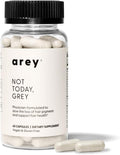Arey Not Today Grey Daily Hair Supplement for Women &amp Men | Slows Grey Hair Growth in 3–6 Months | Support for Thicker Healthier Hair | Biotin B + D Vitamins | Vegan &amp Gluten-Free (1 Month)