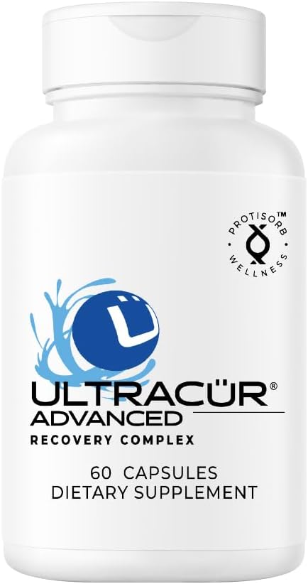 UltraCur Advanced Joint Support Supplement with High Absorption Curcumin - Extra Strength Protisorb Liquid Protein Scaffold - Supports Mobility &amp Flexibility with Devils Claw &amp Boswellia - 60