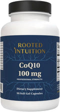 CoQ10 | Oil-Based High-Absorption Coenzyme Q10 with Vitamin E | Cellular Energy Heart &amp Brain Support | 100 mg | 30 Softgels