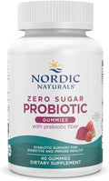 Nordic Naturals Zero Sugar Probiotic Gummies - Strawberry Watermelon Flavor - 40 Gummies - Supports Digestive Wellness &amp Immune Health - Non-GMO - Third Party Tested - Vegan - 20 Servings