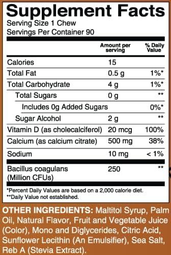 BariatricPal 30-Day Bariatric Vitamin Bundle (Multivitamin ONE 1 per Day! Capsule with 60mg Iron and Calcium Citrate Soft Chews 500mg with Probiotics - Piña Colada)