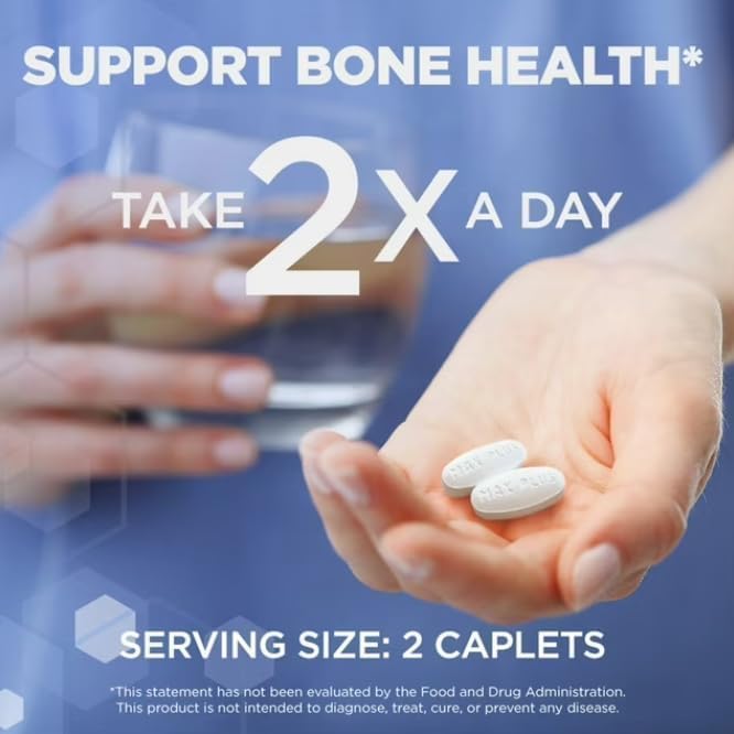 Citra Maximum Plus Calcium Citrate + Vitamin D3 Supplement Tablets 280 ct. Supports Bone Health &amp Strength - 5 Month Supply + Exclusive Tag and Wellness Guide by MEELTA