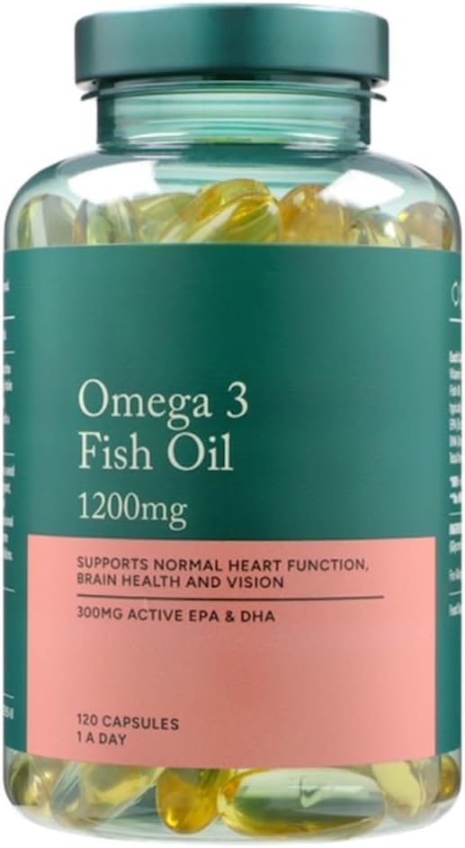 H and B Omega 3 Fish Oil 1200mg 120 Capsules