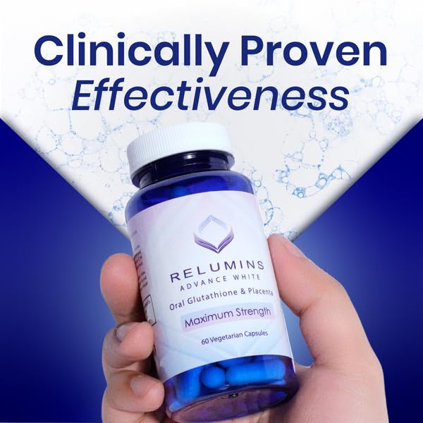 Relumins Glutathione &amp Resveratrol Bundle – Advanced Glutathione with Rose HIPS (60 Capsules) &amp High-Potency Resveratrol with Grape Seed &amp Red Wine Extract (120 Capsules) for Skin and Immu