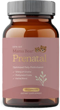 SPRIGS Mama Bear Prenatal Gold Multivitamin with Methylated Folate &amp Choline Easy to Digest Prenatal Vitamins for Women Clean Herbal Blend Pregnancy Support Supplement 120 Capsules