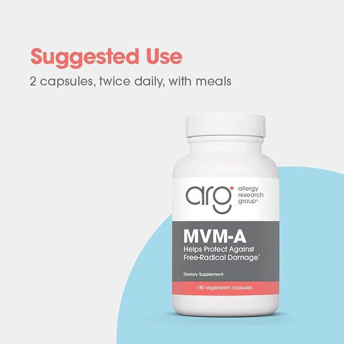 Nutricology MVM-A Supplement - Multivitamin for Men &amp Women with Iron Daily Vitamins for Adults High Potency Bioavailable Vegetarian Capsules - 180 Count