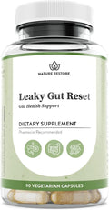 Nature Restore Gut Support Capsules | Marshmallow Root Licorice L Glutamine Probiotic &amp AstraGin | Digestive &amp Microbiome Health | 90 Count