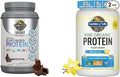 Garden of Life Organic Vegan Sport Protein Powder Bundle - Chocolate &amp Vanilla 30g &amp 22g Plant Protein Probiotics &amp BCAAs for Muscle Recovery
