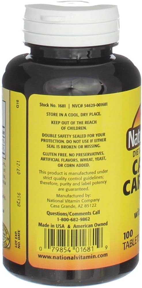 Nature's Blend Calcium Carbonate with Vitamin D3 100 Tablets (Pack of 4)