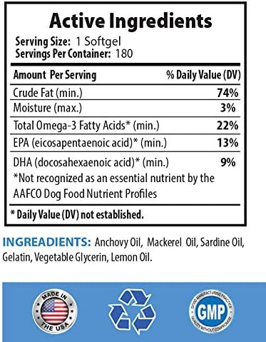 I LOVE MY PETS LLC Omega 3 cat Food - Omega 3 Fatty ACIDS for Cats - Best Health Option - Premium - Omega for Cats - 180 Softgels (1 Bottle)