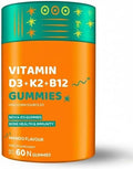 Vitamin D3 K2 B12 - Gummies for Women Men &amp Kids - 60 Veg Gummies