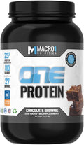 Macro1 Nutrition ONE Protein Powder Whey and Casein Blend Low Calorie Baking Protein - 27 Servings | NSF Certified for Sport