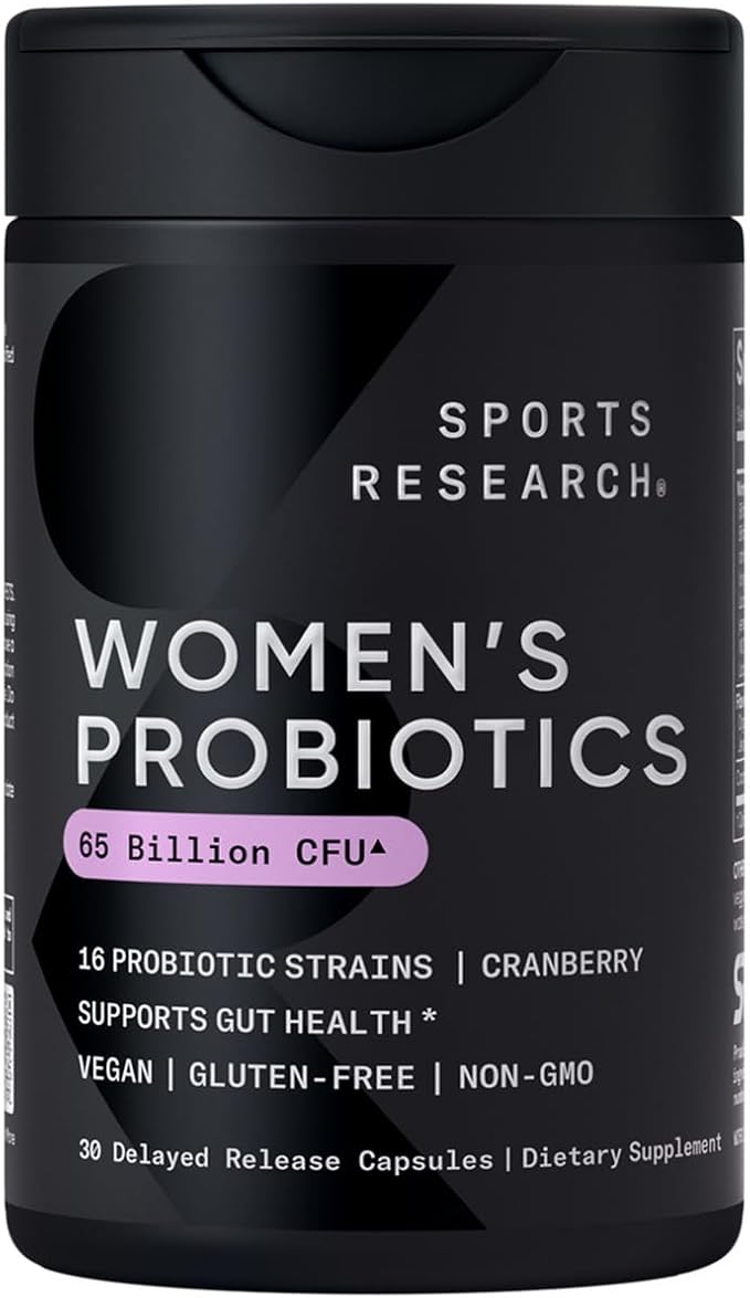 Sports Research® Beauty from Within Pack - Biotin 10000mcg with Organic Coconut Oil + Daily Women's Probiotics 65 Billion CFU