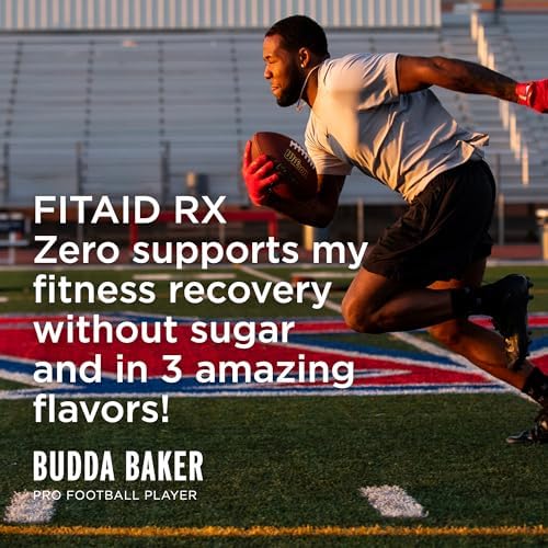 FITAID RX Zero Sugar Encapsulated Creatine Post-Workout Recovery Zero Sugar Drink All-In-One Blend BCAAs Glucosamine Turmeric B-Complex Electrolytes Variety Pack 12 Fl Oz (Pack of 12)