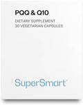 Supersmart - PQQ &amp Q10 (CoQ10) - Powerful Antioxidant Used to Protect Mitochondria Up to 20% for Aging Cells | Non-GMO &amp Gluten Free - 30 Vegetarian Capsules