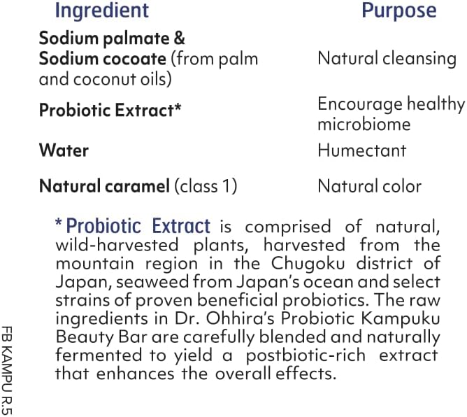 Dr. Ohhira's Probiotics Original Formula 30 Capsules with Bonus Probiotic-Enhanced Beauty Bar Soap Travel Size 20g - No Refrigeration Supplement for Women and Men 13 Probiotic Strains