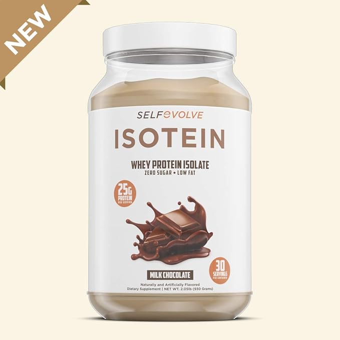 Isotein Isolate Protein Powder - Post Workout Recovery Protein Powder - 25g Whey Isolate Protein 0g Added Sugar 1g Fat (Milk Chocolate 2lbs)
