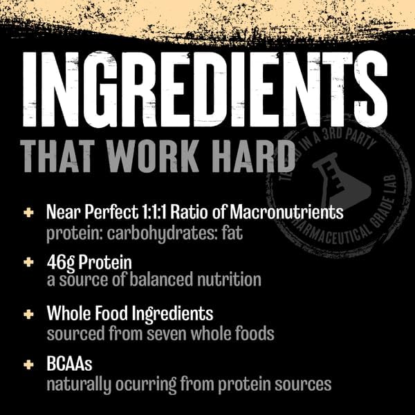 Animal Meal - Protein Shake with Whole Food Ingredients Aids in Muscle Recovery with Egg White Beef &amp Pea Protein Blend Chocolate Flavor 5 lbs