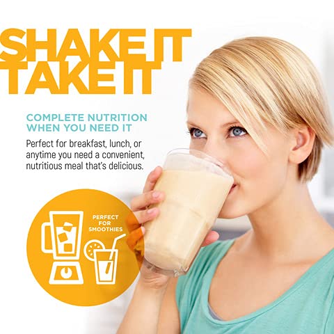 WellnessPro Womens Meal Replacement Shake - 15 Servings 15g Protein Vanilla Flavor Shake &amp Smoothie Powder with Vitamins &amp Minerals for Women Keto Friendly Gluten Free