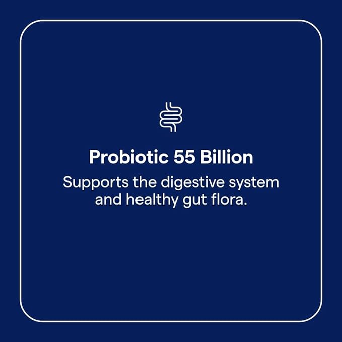 Trace Minerals Probiotic 55 Billion - High-Potency Probiotic for Small &amp Large Intestine Support - Age-Related Gut Support - Delayed Release Technology - Gluten-Free - 30 Count (30 Servings)
