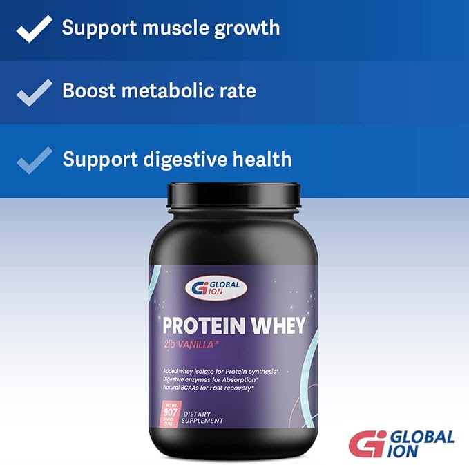 Global Ion 2lb Whey Protein Vanilla