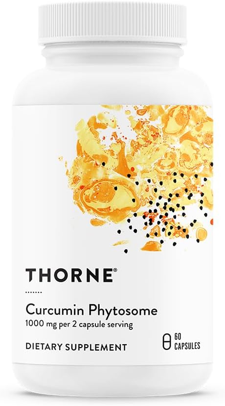 THORNE - Curcumin Phytosome 1000 mg (Meriva) - Clinically Studied High Absorption - Supports Healthy Inflammatory Response in Joints Muscles GI Tract Liver Brain &amp Nerves* - 30 Servings