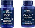 Life Extension Super Ubiquinol CoQ10 60 Softgels and Vitamin C &amp Bio-Quercetin Phytosome 250 Tablets Bundle for Heart Cellular Energy Immune &amp Overall Health Support