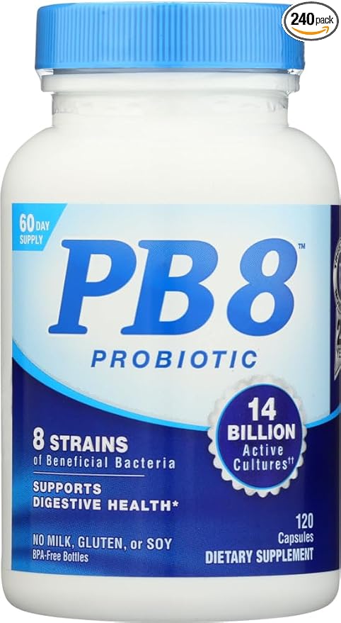 PB 8 Pro-Biotic Acidophilus - 120 Capsules (Value Pack of 4)