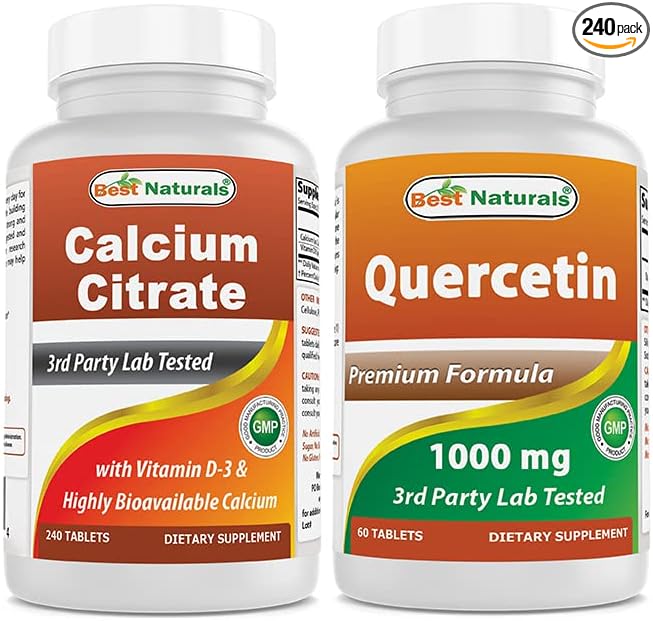 Calcium Citrate with Vitamin D-3 &amp Quercetin 1000 mg
