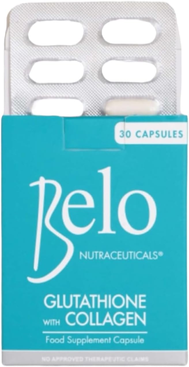 Belo Glutathione with Collagen Food Supplement Capsules for Healthy Skin and Immune Support - 30 Capsules