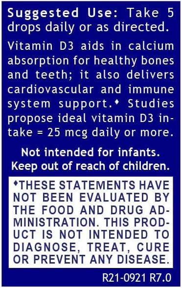 QNL D3 Gold - Vitamin D Liquid Drops - Bone Strength Supplement - Offers Cardiovascular &amp Immune Support - Premium Health &amp Wellness Product - 0.43 fl oz