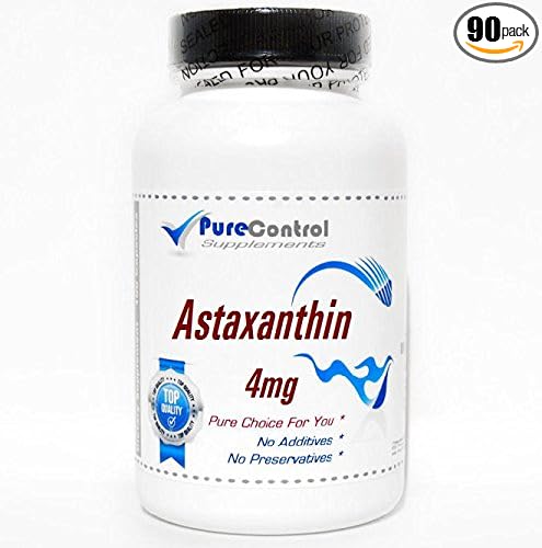 Astaxanthin 4mg // 90 Capsules // Pure // by PureControl Supplements