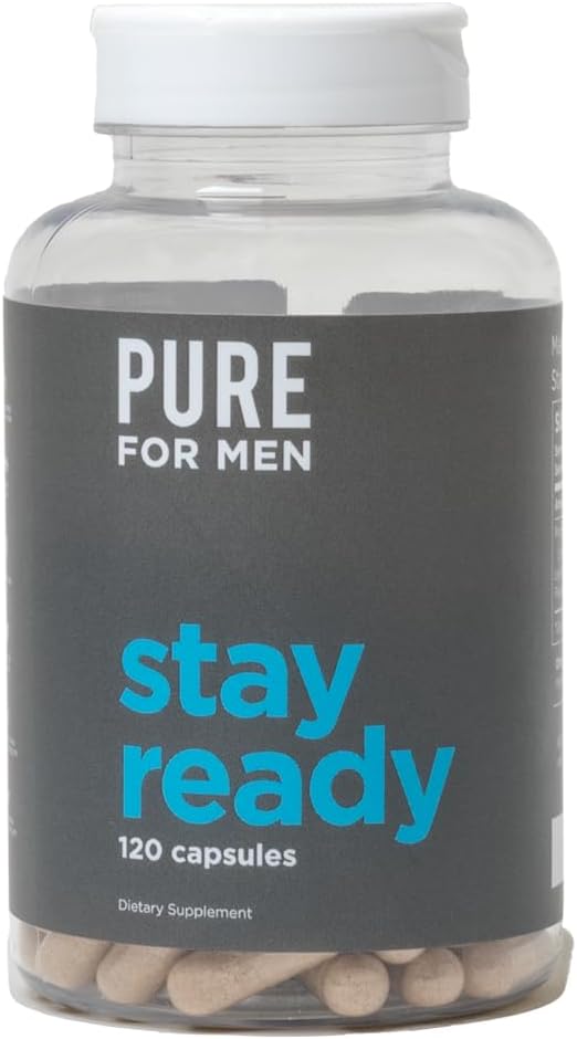 Pure for Men Stay Ready Fiber (120 Count) Bum Balm &amp Reset (30 Count) Bundle