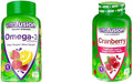 Vitafusion Omega-3 Heart Health Gummy Vitamins with Cranberry Gummies for Women 120 Count Omega 3 EPA/DHA Berry Lemonade and 60 Count 500mg Cranberry Juice Concentrate per Serving