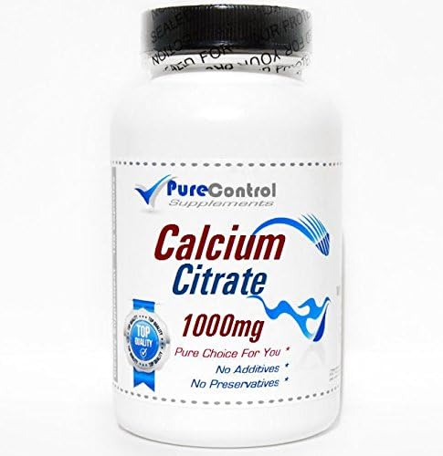 Calcium Citrate 1000mg // 100 Capsules // Pure // by PureControl Supplements