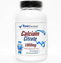 Calcium Citrate 1000mg // 100 Capsules // Pure // by PureControl Supplements