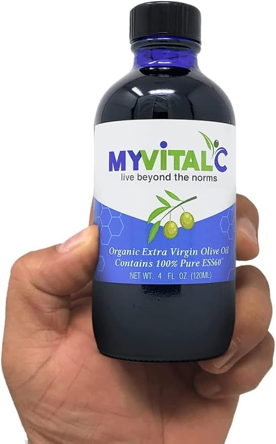 MyVitalC Combo 4Oz ESS60 Organic Extra Virgin Olive Oil &amp 2Oz MyVitalPet ESS60 Olive Olive for Cats &amp Pets Salmon Flavored