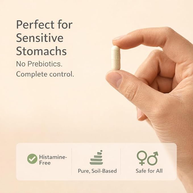 Lifted Naturals Spore Based Probiotic Probiotics - SBO Mood Boost - Spore/Soil-Based - Digestion &amp Natural Mood Support - Histamine-Free - 60 Day Supply Non-GMO Dairy-Free Gluten-Free Vegan