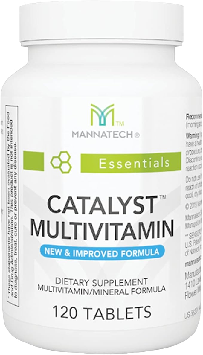 Mannatech Catalyst Multivitamin 120 Tablets Maximize Your Multivitamin. Provides Antioxidants Vitamin A Vitamin C and Vitamin E Now with Ashwagandha to Support You Physically and Emotionally